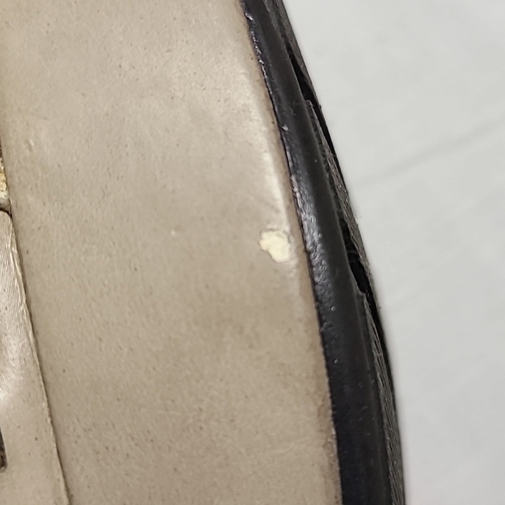 Eyeletted Boho T-strap Buckle Wedge Sandals Beige Natural Soul Naturalizer 9M - Picture 11 of 15